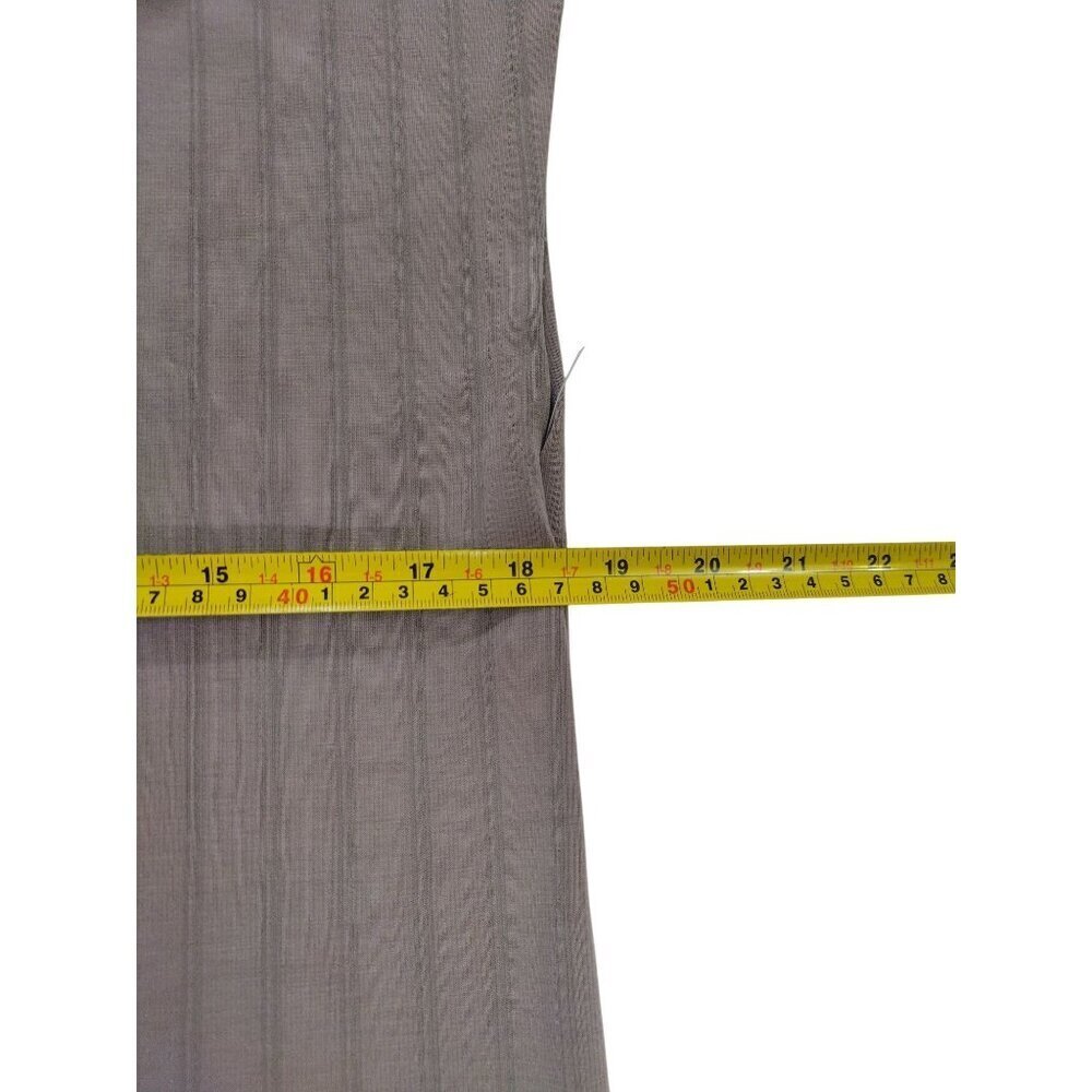 Elie Tahari Womens Sleeveless V-Neck Ribbed Knit Top M Taupe Polyester Blend. - Picture 5 of 6